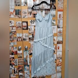 Francesca's Baby Blue Maxi Dress